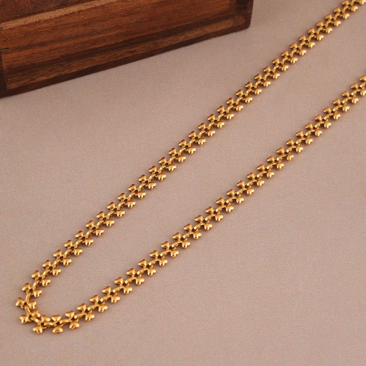Cute antique gold delicate chain for women