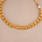 Cute elegant antique gold necklace set for women
