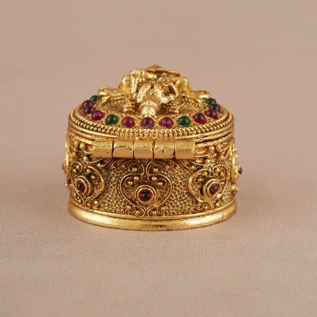 Maa Lakshmi gold kumkum box