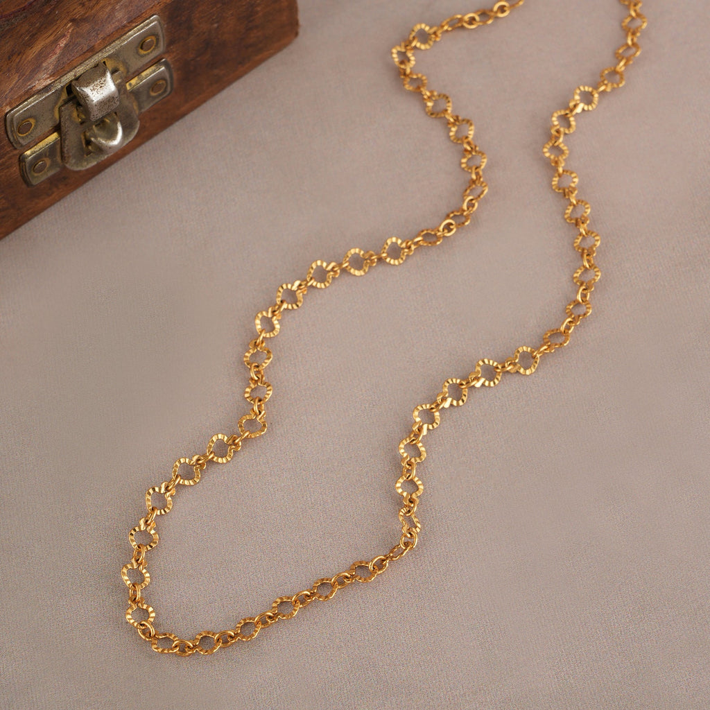 Gold plated open chain