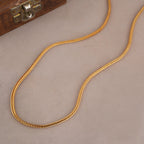 Plain gold plated solid chain