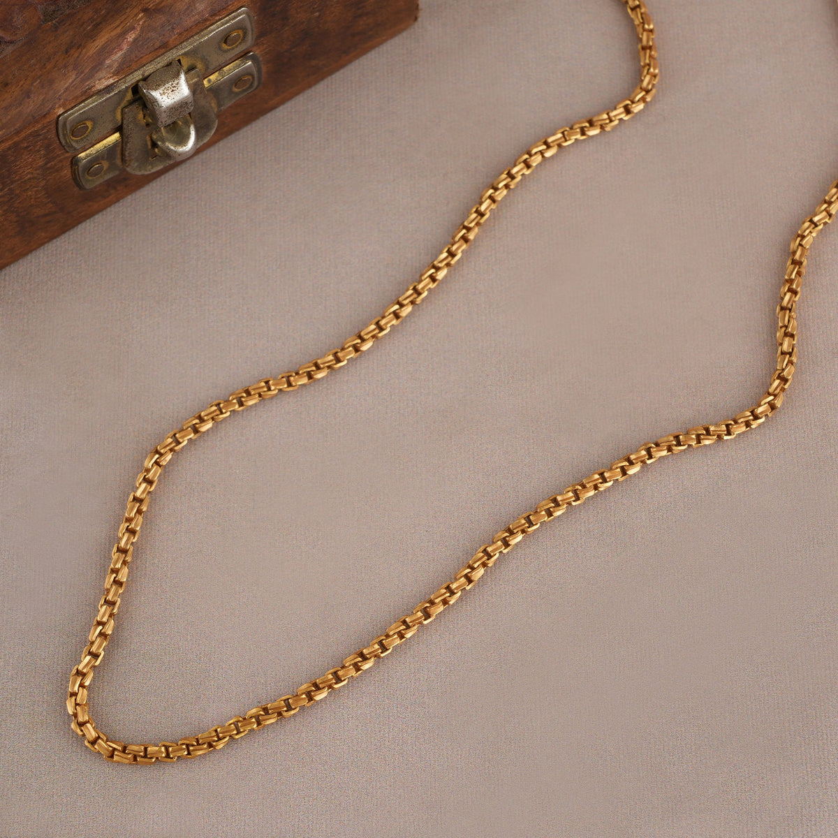 Gold plated link chain