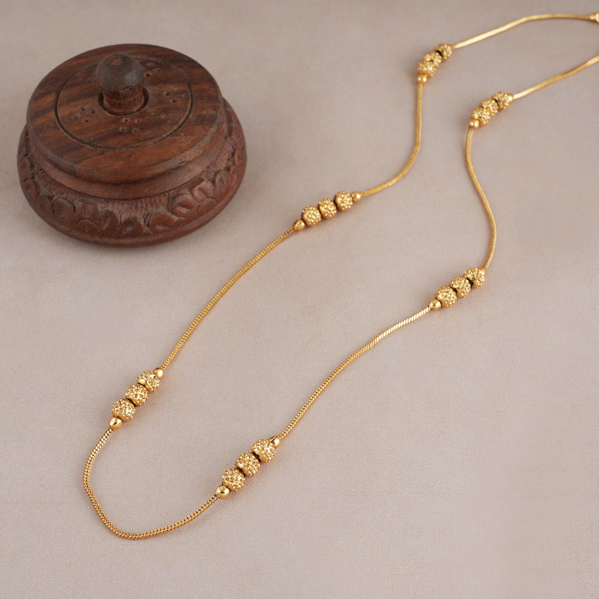 Beautiful three layer gold plated chain