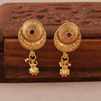 Stunning antique gold ruby bold mangalsutra set