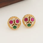Stunning multicolor stone pendant set