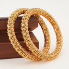 Beautiful gold plated bangle set