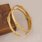 Elegant gold plated bangle set